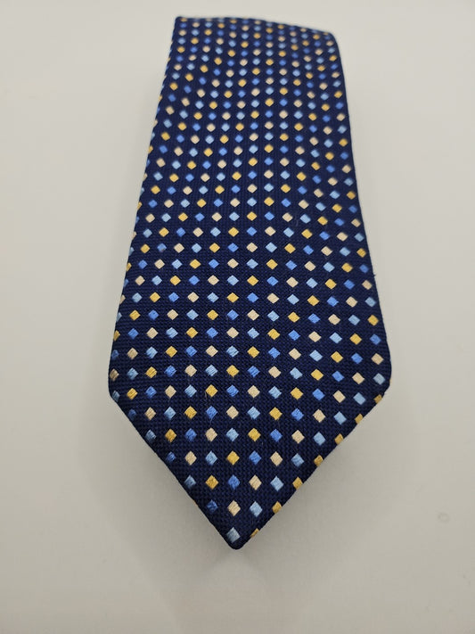 Charles Tyrwhitt Blue Diamond Mens Silk Tie Wedding Formal Neck Tie BX15