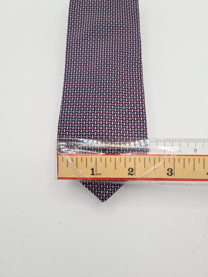 Peckham Rye Skinny Cross Pattern Mens Silk Tie Classic Designer Necktie Vintage Mens Tie UK BX11