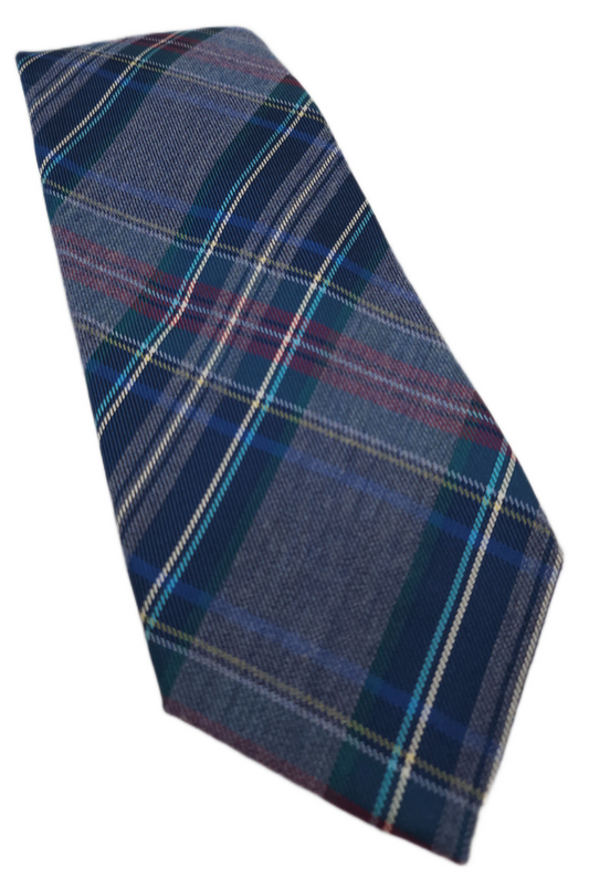 Charles Tyrwhitt Silk Tie Mens Blue Tartan Plaid Classic Formal Y2k Necktie BX13