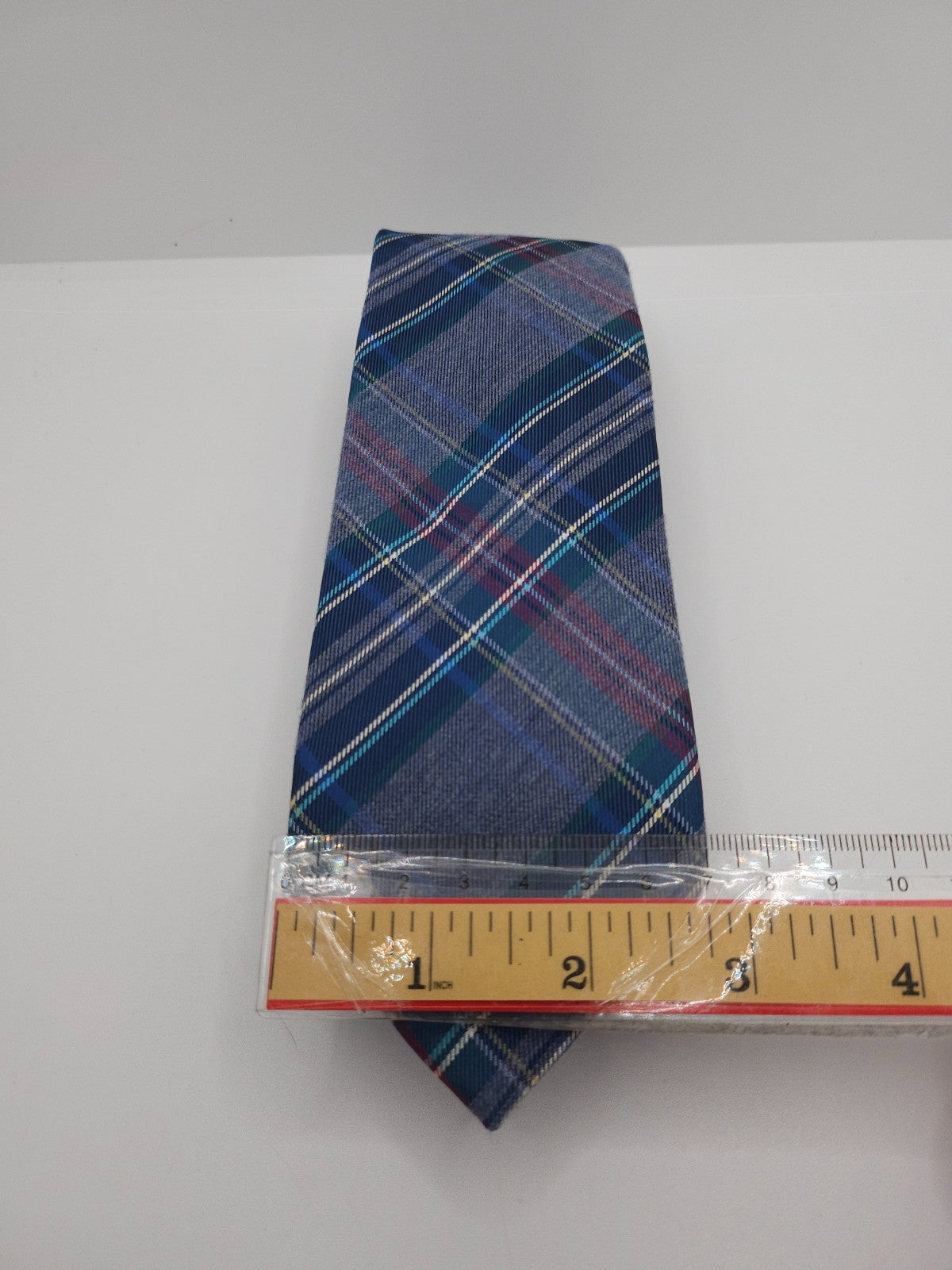 Charles Tyrwhitt Blue Tartan Plaid Silk Tie