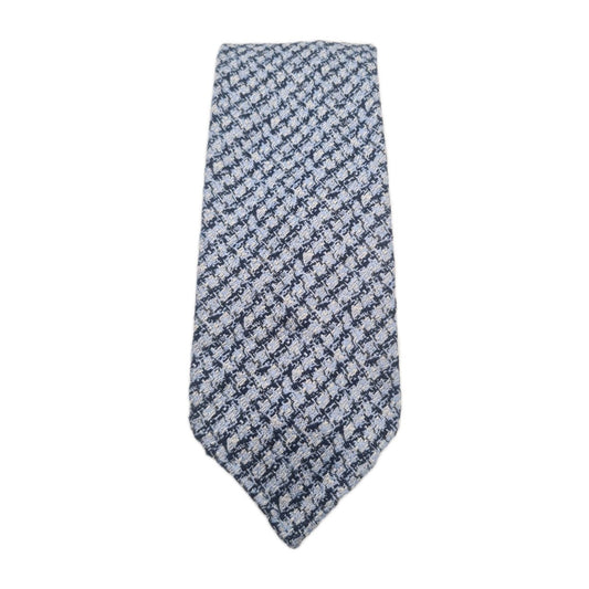 Aquascutum Blue woven Pattern Mens Silk Tie Classic Designer Necktie Formal Vintage Mens Tie UK BX9