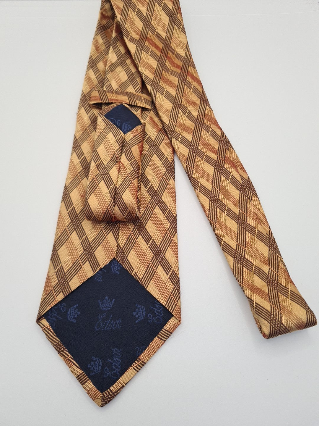 Gold Tarot LoversTie | Reworked Vintage Mens Tie UK | Statement Novelty Vintage Mens Tie UK BX13