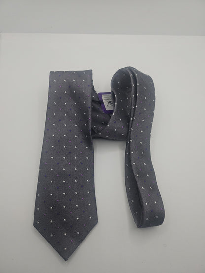 Ted Baker Grey Diamond NWT Mens Silk Tie Wedding Formal Neck Tie BX17