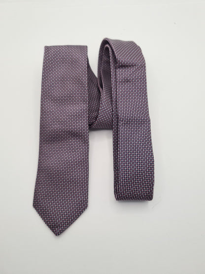 Peckham Rye Skinny Cross Pattern Mens Silk Tie Classic Designer Necktie Vintage Mens Tie UK BX11