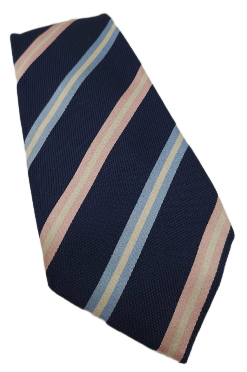 Charles Tyrwhitt Silk Tie Mens Navy Regimental Stripes Classic Y2k Neck Tie BX11