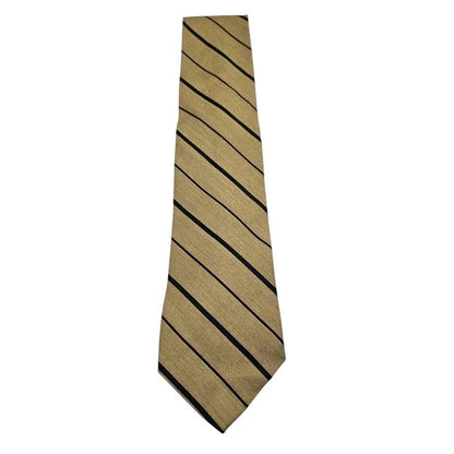Tommy Hilfiger Men's Olive Green Spots & Stripes Silk Tie