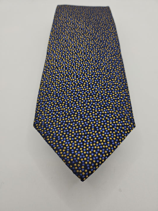 Charles Tyrwhitt Blue/Yellow Speckle Mens Silk Tie Wedding Formal Neck Tie BX13