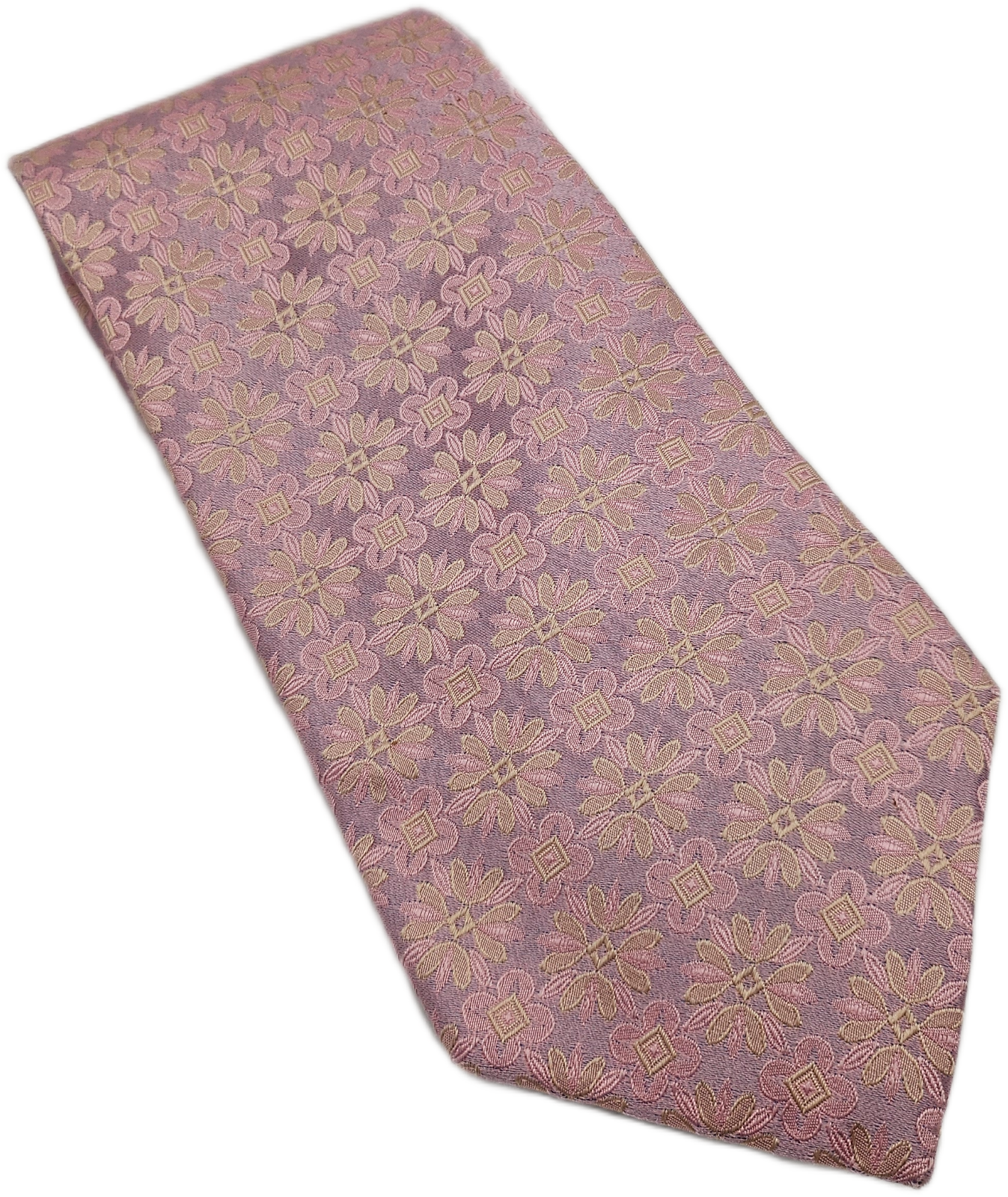 Ted Baker Endurance Silk Tie Mens Pink Geometric Floral Vintage Neck Tie BX15