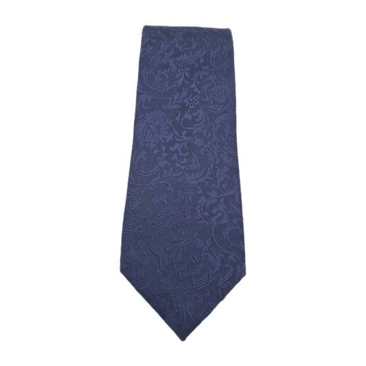Charles Tyrwhitt Blue Thin Floral Mens Silk Tie Classic Embroidered Necktie Vintage Mens Tie UK BX12