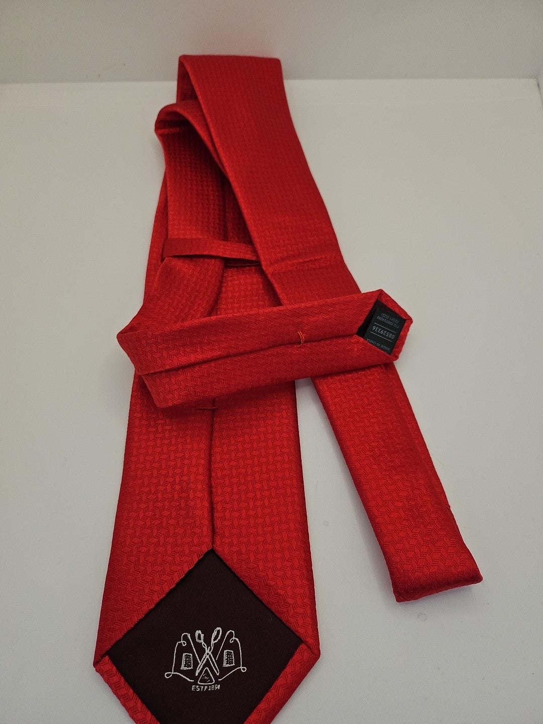 Red Tarot Card Tie | Reworked Vintage Mens Tie UK | Statement Novelty BX13