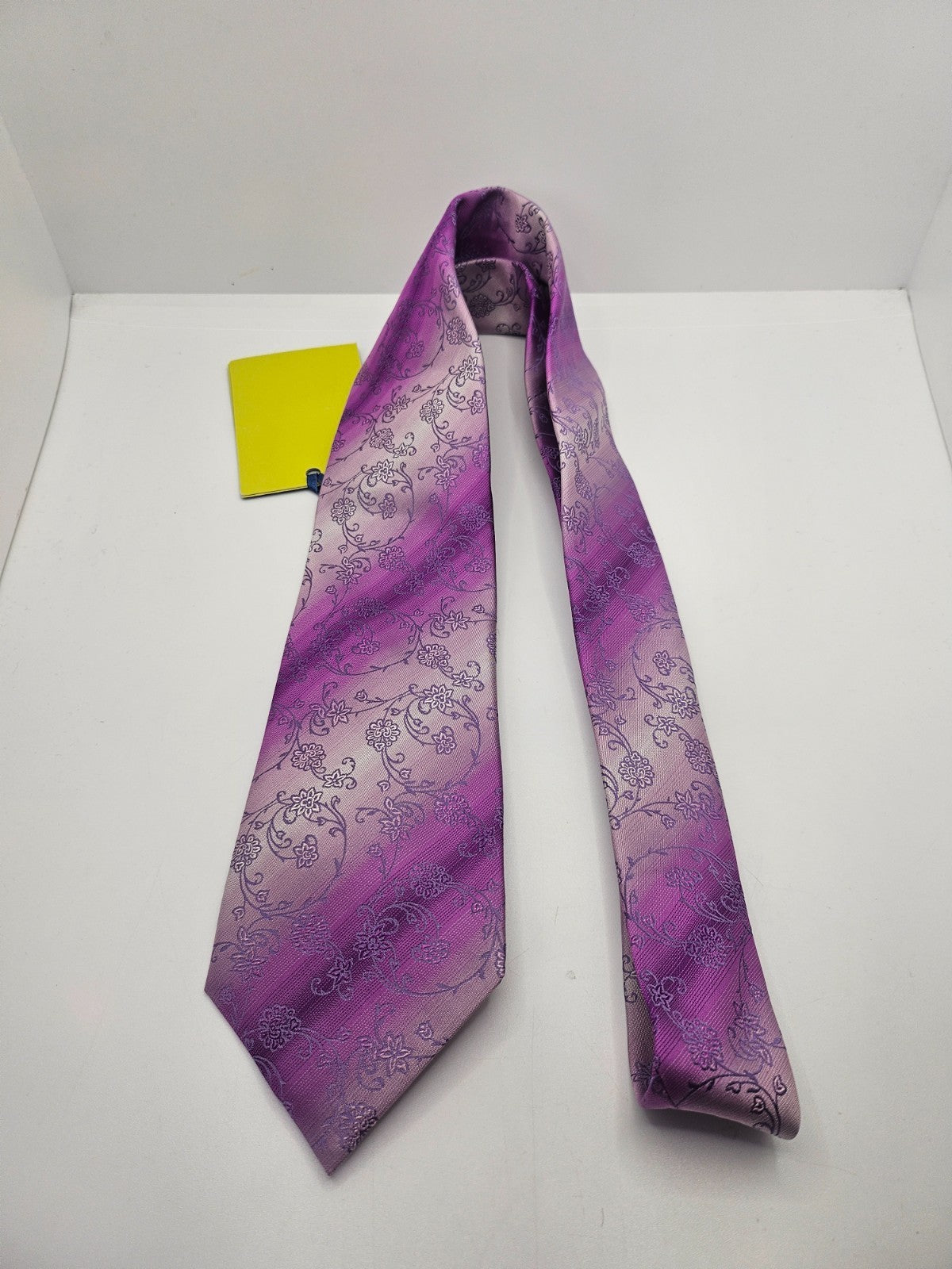 Ted Baker Silk Tie Mens Purple Ombre Floral Pattern Statement Retro Necktie BX10