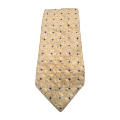 Canali Yellow Diamond Pattern Mens Silk Tie Classic Designer Necktie Formal BX5 Vintage Retro
