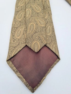 Liberty Brown Vintage Paisley Pattern Silk Tie | Designer Mens Tie UK  BX2 Retro Wedding Formal