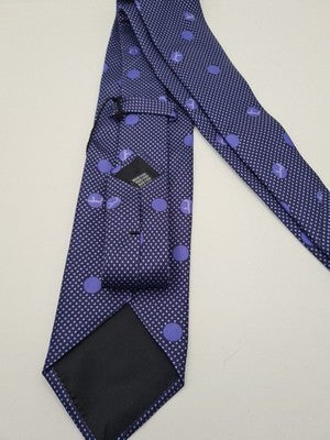 Jaeger NWT Blue Spotted Pattern Mens Silk Tie Classic Designer Necktie BX1 Vintage Retro