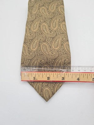 Liberty Brown Vintage Paisley Pattern Silk Tie | Designer Mens Tie UK  BX2 Retro Wedding Formal