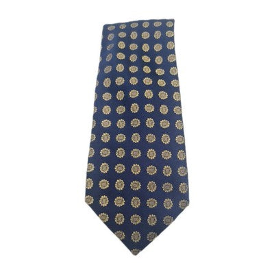New and Lingwood Blue Pattern Mens Silk Tie Classic Designer Necktie Formal BX9 Vintage Retro