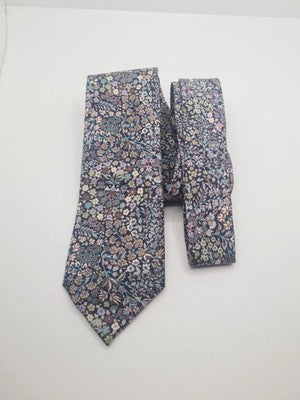 T.M Lewin Liberty Mens Silk Tie Classic Designer Necktie Formal Business BX1 Vin Vintage Retro