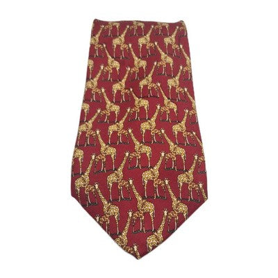 John Comfort Giraffe Mens Silk Tie Classic Designer Necktie Formal Business BX8 Vintage Retro
