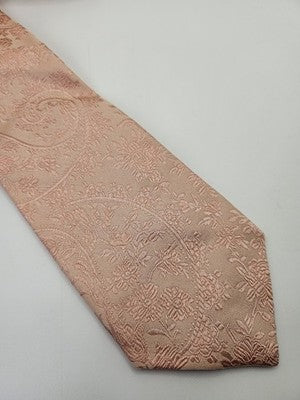 Duchamp London Silk Tie Mens Pink Floral Paisley Vtg Wedding Neck Tie Vintage Retro Formal