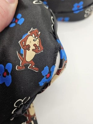 Picasso Silk Tie Mens Black Blue Taz Looney Tunes Novelty Floral Neck Clearance Vintage Retro