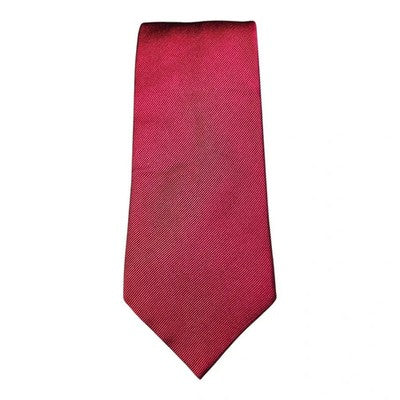 Jaeger All Red Silk Tie Mens Vintage Retro Wedding Formal Designer Classic Necktie Business