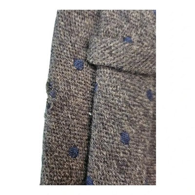 Breuer Cashmere and Silk Green Spotted Tie Mens Vintage Retro Wedding Formal Designer Classic