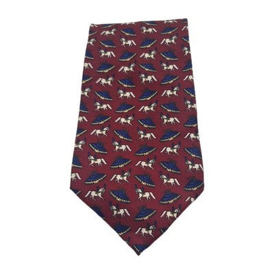 Circus Horse pattern Mens Silk Tie Classic Designer Necktie Formal Business BX2 Vintage Retro