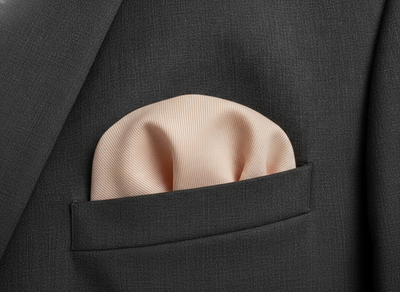 Mens Pink Pocket Square Plain Cotton Vtg Wedding Handkerchief Hankie Silk Formal Suit Vintage