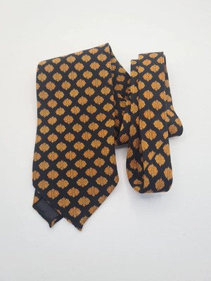 Vintage French Abstract Mens Silk Tie Classic Designer Necktie Formal BX2 Retro Wedding