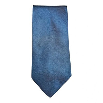 David Moss Electric Blue 2 Tone Silk Tie Mens Vintage Retro Wedding Formal Designer Classic