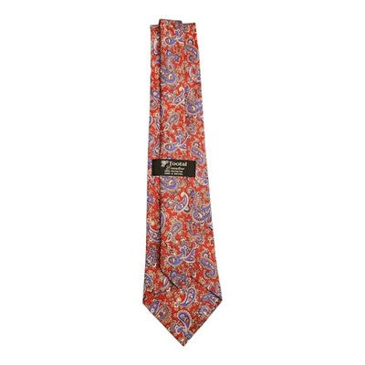 Tootal Executive Red Paisley Retro Tie Mens Vintage Wedding Formal Designer Classic Necktie