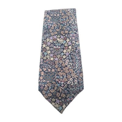 T.M Lewin Liberty Mens Silk Tie Classic Designer Necktie Formal Business BX1 Vin Vintage Retro