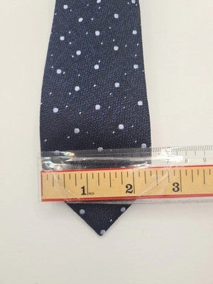 Hugo Boss Blue Spotty Thin Mens Silk Tie Classic Designer Necktie Formal BX3 Vin Vintage Retro