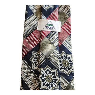New Fast Vintage Tie With Geometric Pattern Mens Retro Wedding Formal Designer Classic Necktie