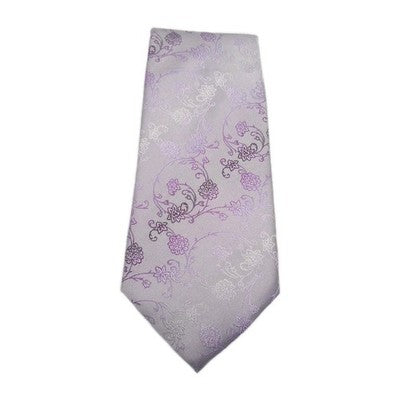 Ted Baker Grey Flower Pattern Mens Silk Tie Classic Designer Necktie Formal BX1 Vintage Retro