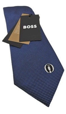 Hugo Boss Rare The Open 147TH Carnoustie NWT Mens Silk Tie Neck Tie BX17 Vintage Retro Wedding