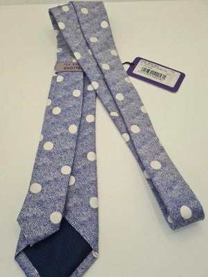 NWT Ted Baker Blue Spotty Mens Silk Tie Classic Designer Necktie Formal BX7 Vint Vintage Retro