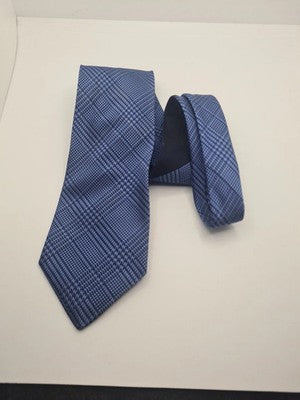 Ted Baker blue Check Pattern Mens Silk Tie Classic Designer Necktie Formal BX9 V Vintage Retro