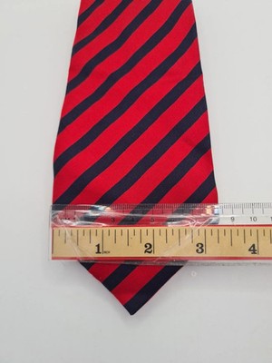 Liberty Red / Blue Striped Vintage Silk Tie | Designer Mens Tie UK  BX2 Retro We Wedding Formal