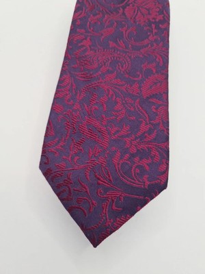 Charles Tyrwhitt Purple Floral Wedding Mens Silk Tie Classic Formal Necktie BX14 Vintage Retro