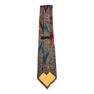 Vintage Paisley Handmade Silk Tie Mens Retro Wedding Formal Designer Classic Necktie Business