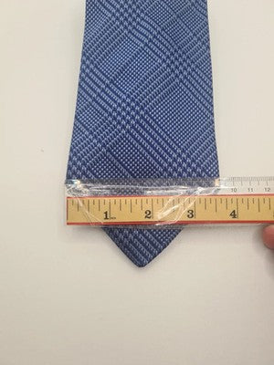 Ted Baker blue Check Pattern Mens Silk Tie Classic Designer Necktie Formal BX9 V Vintage Retro