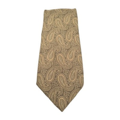 Liberty Brown Vintage Paisley Pattern Silk Tie | Designer Mens Tie UK  BX2 Retro Wedding Formal