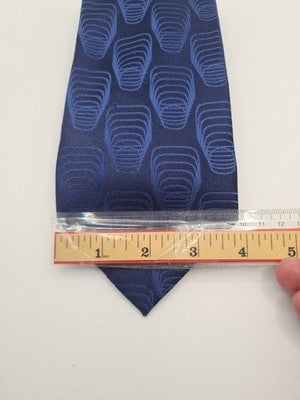 Ted Baker Blue Retro Wide Mens Silk Tie Classic Designer Necktie Formal BX2 Vintage Wedding