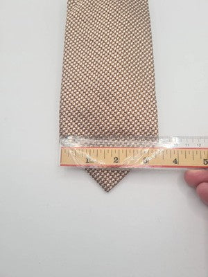 Chester Barrie Gold Geometric Mens Silk Tie Classic Designer Necktie Formal BX9 Vintage Retro