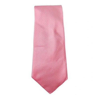 TM Lewin Pink Woven Texture All Silk Tie Mens Vintage Retro Wedding Formal Designer Classic