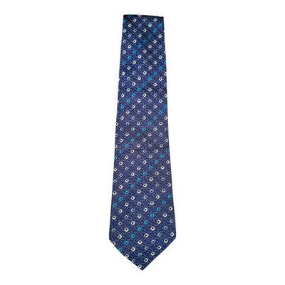 Vicri Porto Blue Designer Silk Tie Mens Vintage Retro Wedding Formal Classic Necktie Business