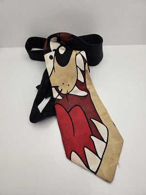 Looney Tunes Mania Silk Tie Mens Taz Tasmanian Devil Novelty Vtg Neck Clearance Vintage Retro