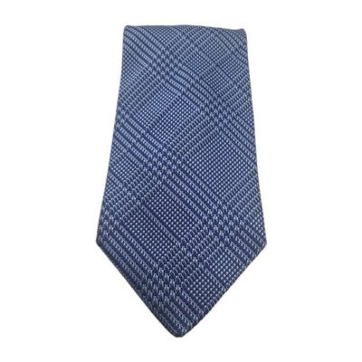 Ted Baker blue Check Pattern Mens Silk Tie Classic Designer Necktie Formal BX9 V Vintage Retro