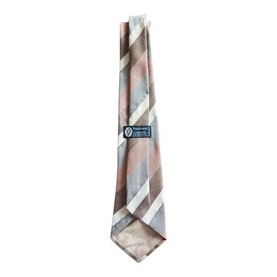 Paul Greco by Gelfer Striped Scottish Made Tie Mens Vintage Retro Wedding Formal Designer